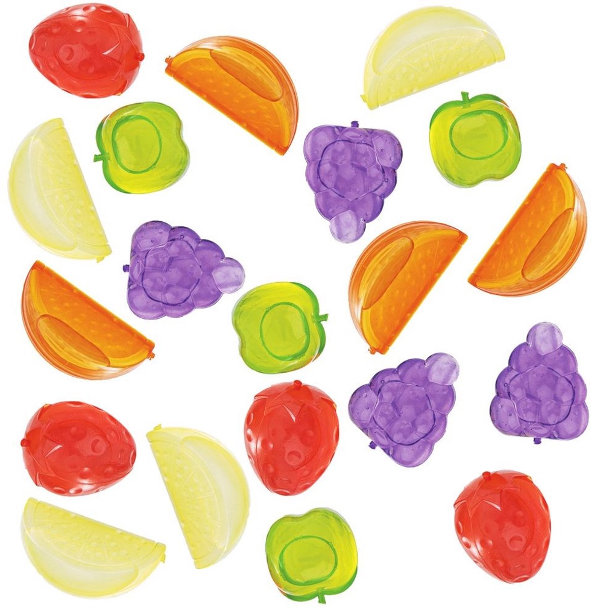 Orion - Herbruikbare IJsblokjes - 20 Stuks - Kleurrijke Vruchten - Duurzaam - Decoratief