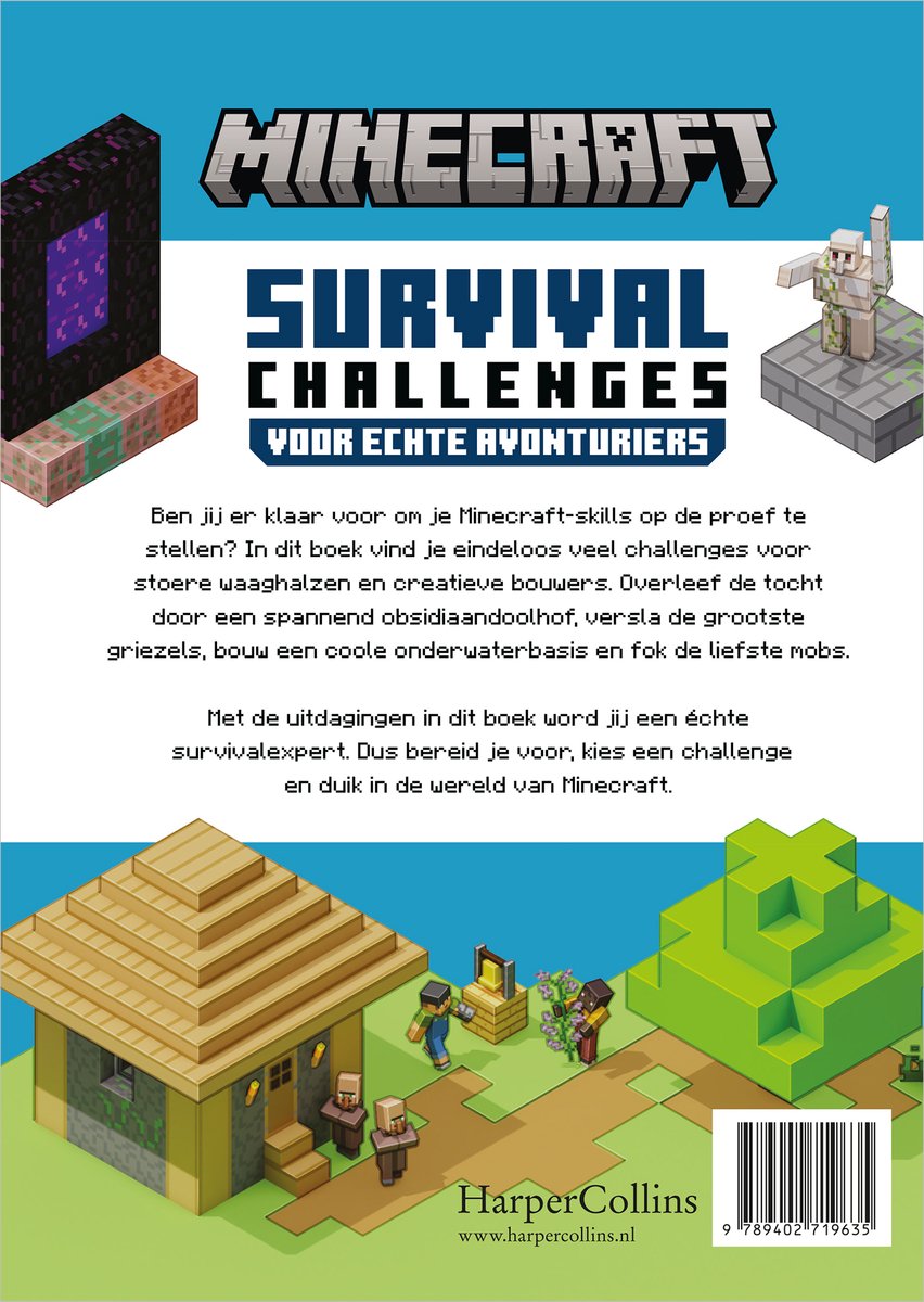 Minecraft Survival Challenges, Mojang ab | 9789402719635 | Boeken | bol