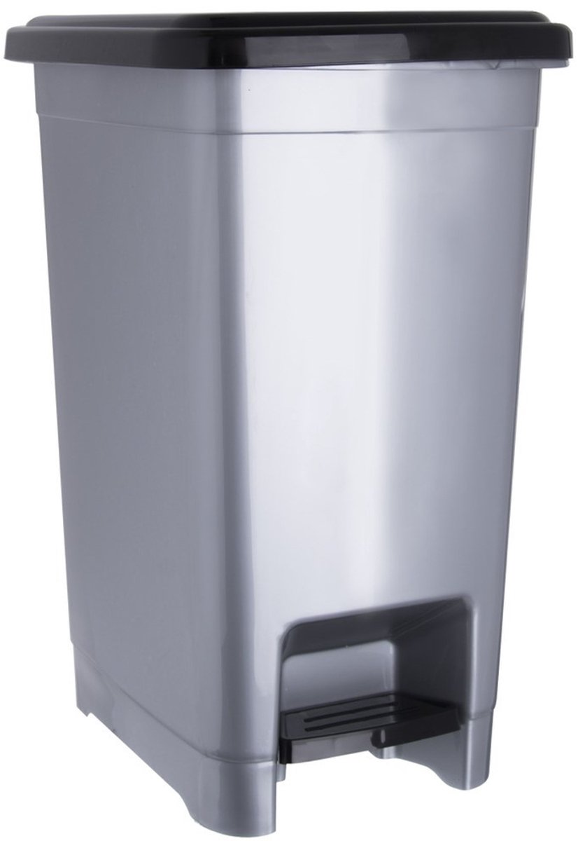 Orion - Smalle Afvalemmer - 25L - Pedaalbediening - Grijs