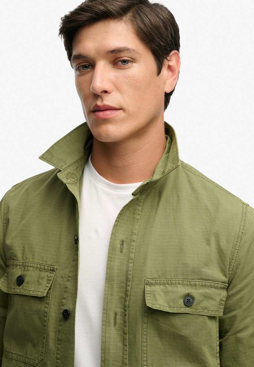 Superdry Military Overhemd met Lange Mouwen Heren Lange mouwen shirts Khaki