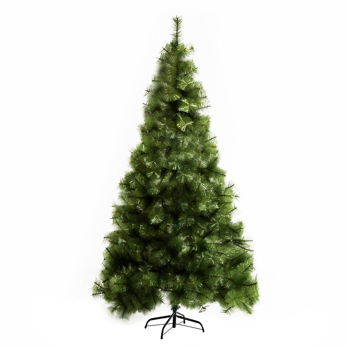 HOMCOM Christmas Tree PET, Metall Ø90 x 210H cm Grün