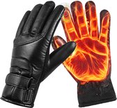 Verwarmde Handschoenen – Waterdicht Leren – USB-aansluiting – Touchscreen – 3 Warmtestanden – Winddicht