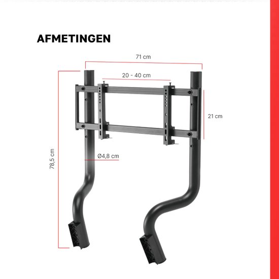 REBBLERS® Monitor Mount voor SIMR 600/800 - Monitor Arm - Voor Racing Simulator Cockpit - Monitor Beugel van Merkloos — afbeelding 2