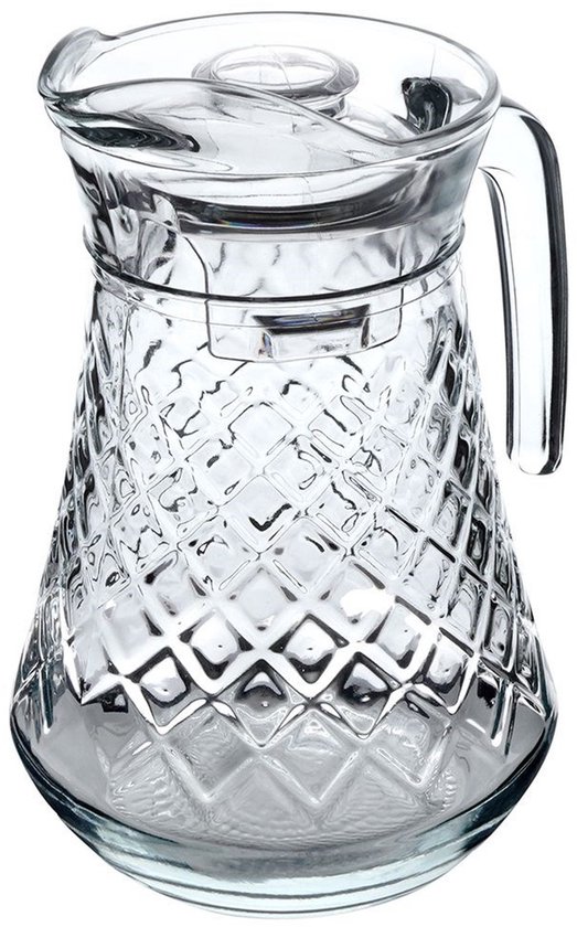 Carafe Glas avec Couvercle 1,4 l - Carafe - Carafe à eau pour eau fruitée - Carafe à eau - Carafe à boire