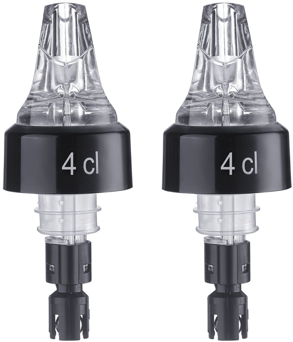 Westmark 2 doseer-/maatschenktuiten, portioneerder, dosering per tuit: 4 cl, kunststof, auto-pour, transparant, 994022EG