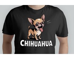 TinyBiteBoss - T Shirt - GoodVibesOnly - CuteVibes - FunnyVibes - GoedeVibes - GoedeVibesAlleen - LieveVibes - GrappigeVibes - Dog - Hond - Chihuahua