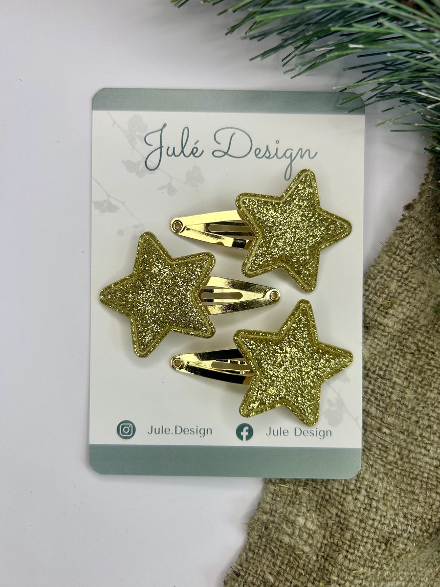 Julé Design haarspeldjes kerst ster goud