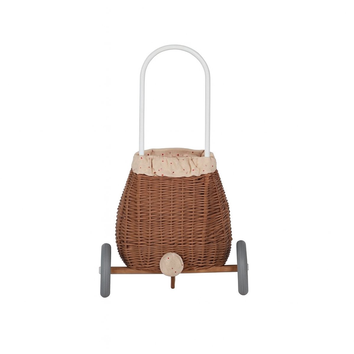 Olli Ella - Rattan Bunny Luggy met voering