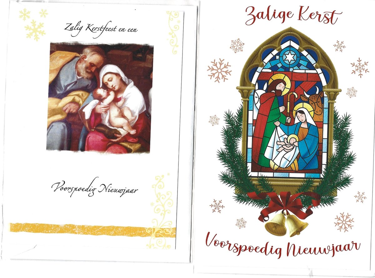Kerstkaarten Zalige Kerst 10 stuks