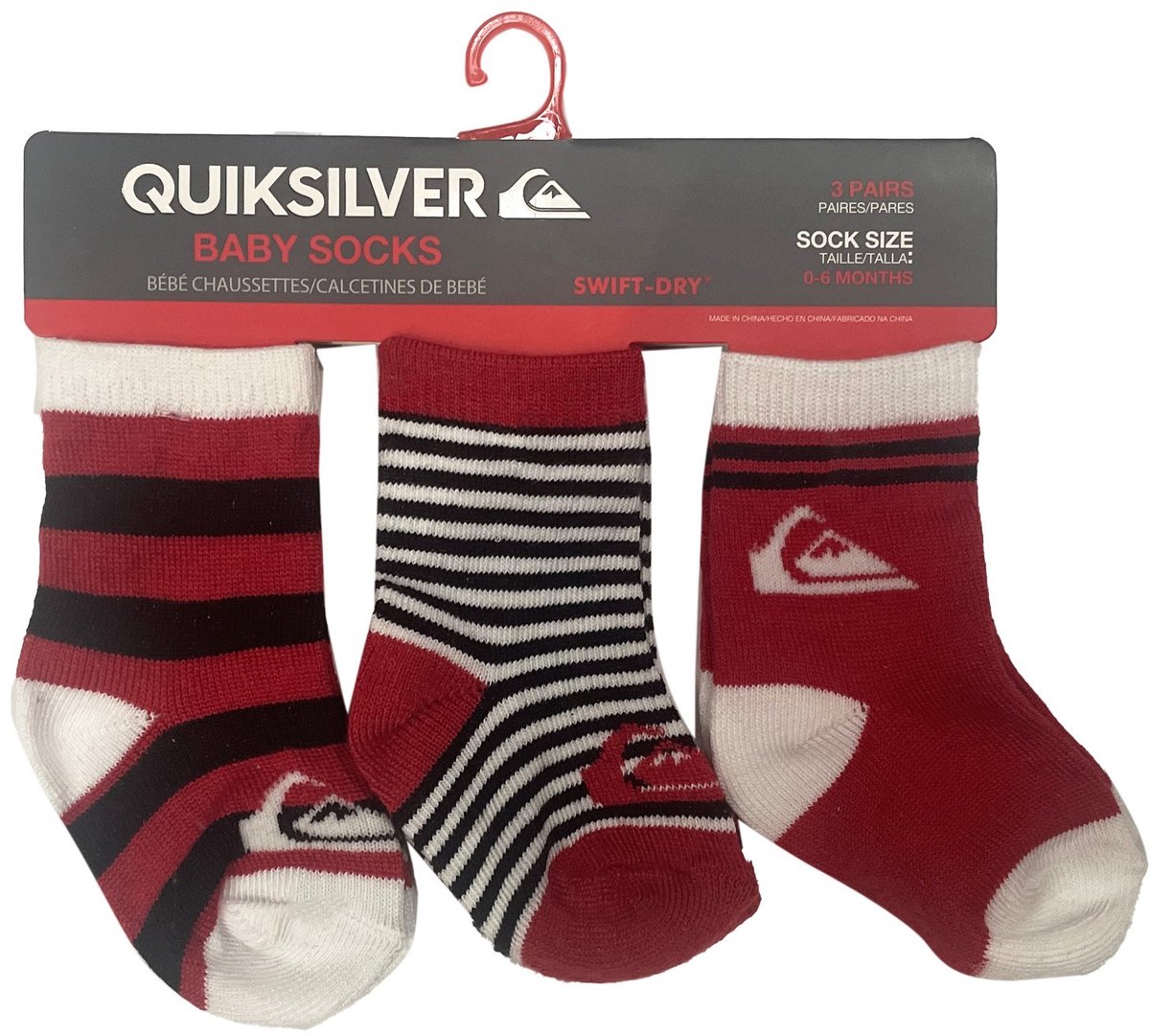Pack 3 Calcetines Bebé Quicksilver Inside Basic 7b515z Veelkleurig 0-6 Meses Multicolor