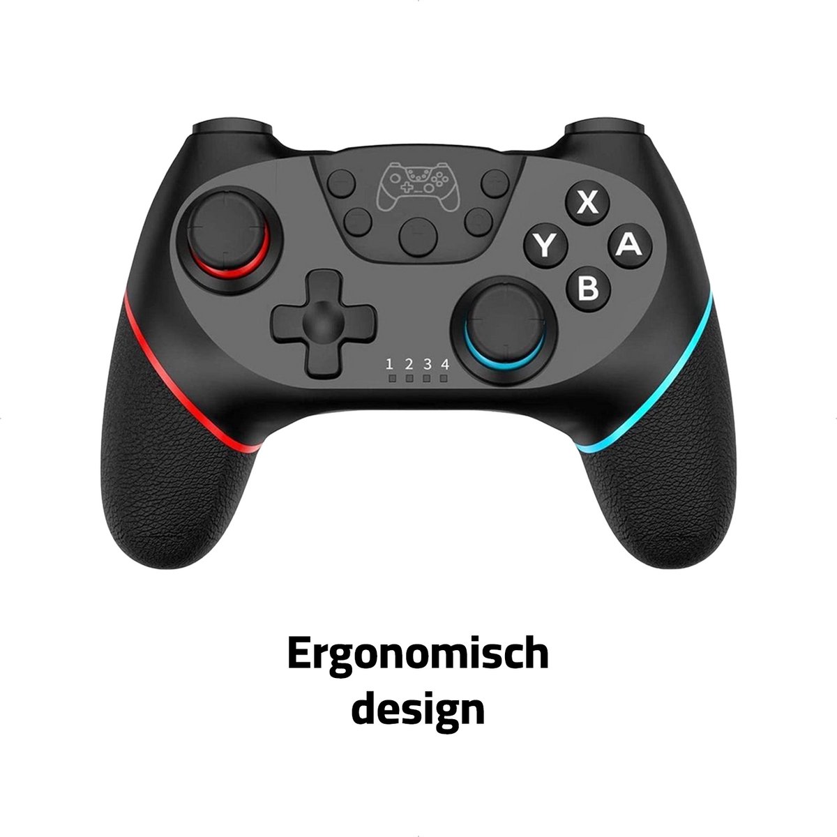 Octronic Pro Controller Set - 2 x bluetooth game controller met oplaadstation - geschikt voor Nintendo Switch - zwart – foto 8