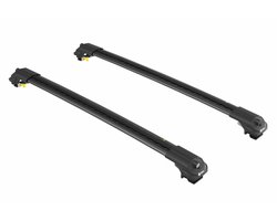 Dakdrager voor Totota RAV4 (XA40) 2013-2018 Open Dakrailing-Aluminium-Wingbar-Zwart-Merk Turtle