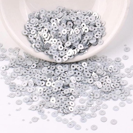 QUARKZMAN Lose Pailletten 4MM Silber Rückseite Pailletten 3000 Stück Becher Pailletten Stickerei Pailletten für Schmuckherstellung Basteln Nähen, Tiefgold