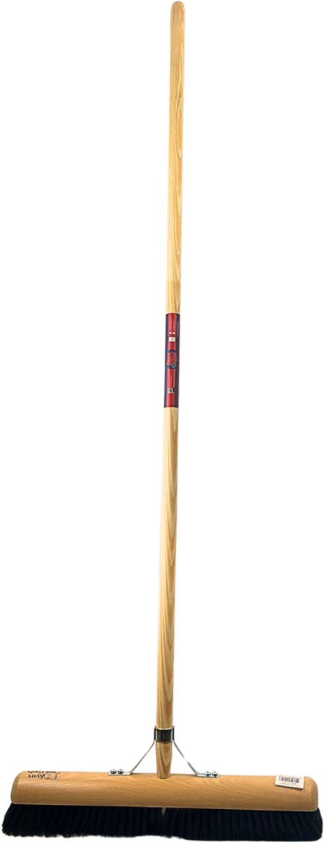 Synx Tools Zachte bezem Zaalveger 50cm Binnen bezem - Paardenhaarmix - Binnenbezem - Kamerveger - Zachte bezem 50 cm - Bezemsteel - Besem Veger schoonmaken - Bezems Binnen - Bezem zacht met Steel 150 cm — afbeelding 3
