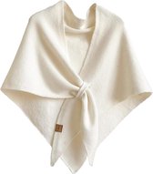 Omslagdoek Dames - Sjaal Dames Beige - Halsdoek - Sjaaltje - Sjaals Voor Dames - Trui Brei Geknoopte Sjaals - Warme Wintersjaal - One Size: 185x75cm - Effen Kleur Gebreide Cape - Voor Buiten Reizen Casual Dagelijks Dragen Bruiloft