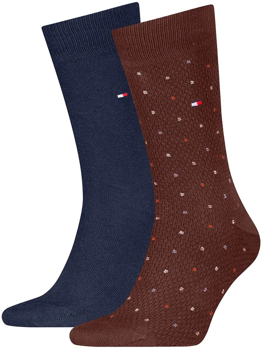 Tommy Hilfiger 701236311 Sokken 2 Paren Bruin,Blauw EU 43-46 Man
