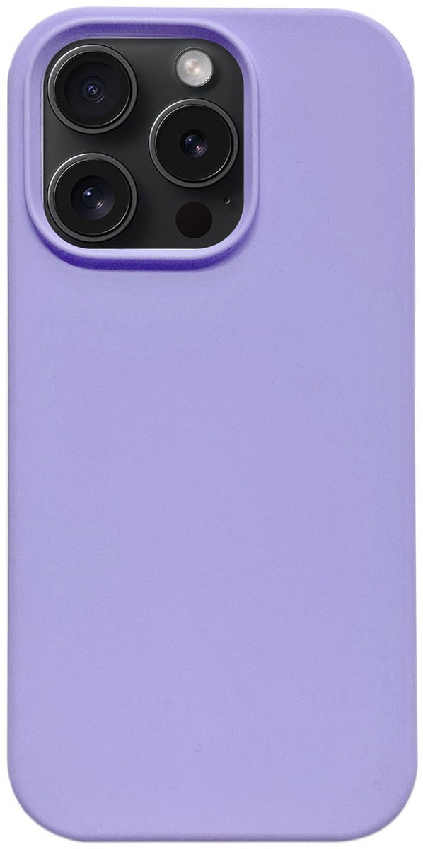 Trusmi CF33-028 - iPhone 14 Pro Max siliconen hoes – Licht Paars kleur, Slim Fit Beschermcase incl. N52 MagSafe Magneet, Slank Design, Schokbestendig, Anti-Vingerafdruk en Krasbestendig