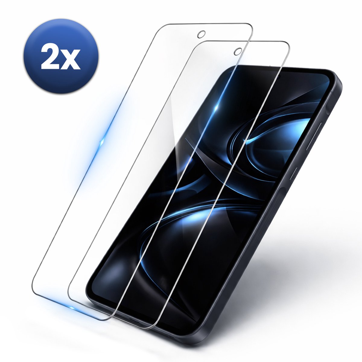 Screenprotector Geschikt Voor Samsung Galaxy A36 – 2-Pack – Gehard Glas 9H – Bubbelvrij – Case Friendly