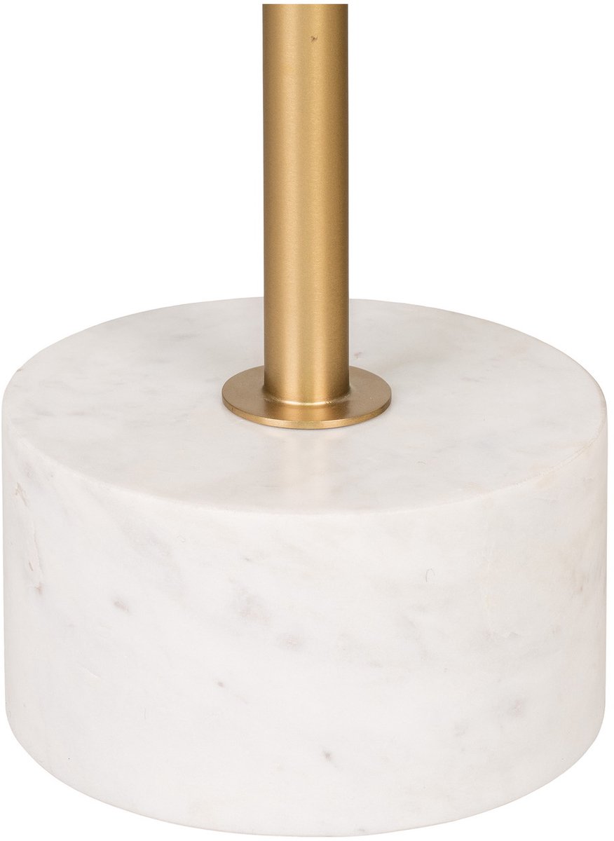 House Nordic Bijzettafel Koper & Marmer - 51x51x52cm - Bijzettafel Lecco - House Nordic