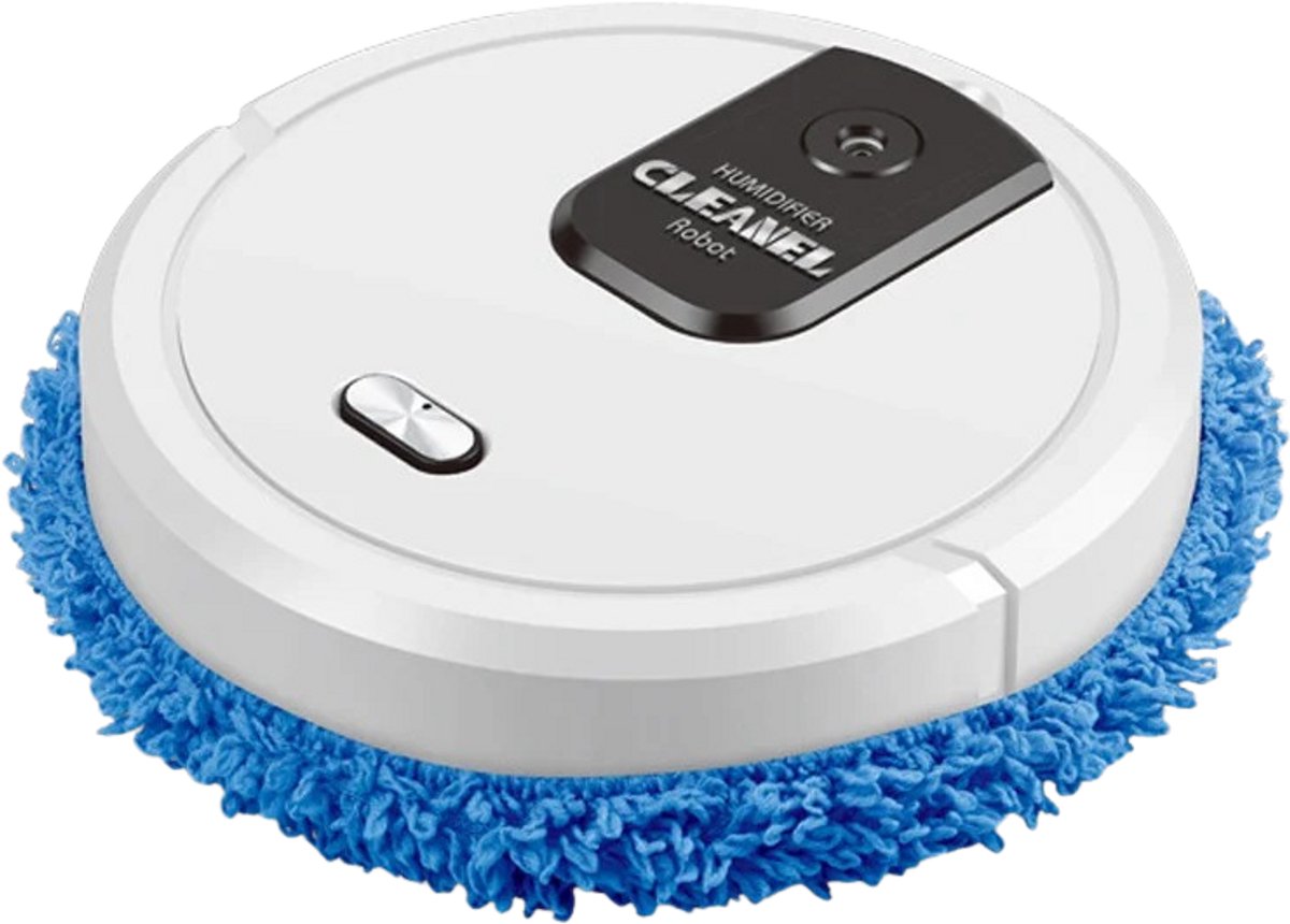 Benelux Select Robot Dweil – Robotdweil – Robot Mop – Nat en Droog – Sprayfunctie - USB – 60 Minuten - 25 x 25 x 6,5 cm