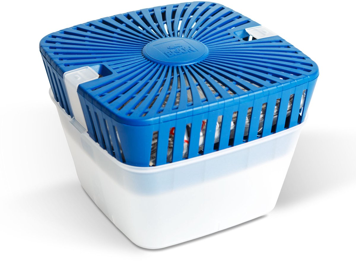 Bison AirMax Vochtvreter Luchtontvochtiger voor Huis & Kelder – Vochtvreter / Dehumidifier – Navulbaar Ontvochtigingsapparaat tegen Condens & Schimmel – Huishoudelijke Vochtbestrijding – 450 g (±30 m³) 1 Stuks [B01473]