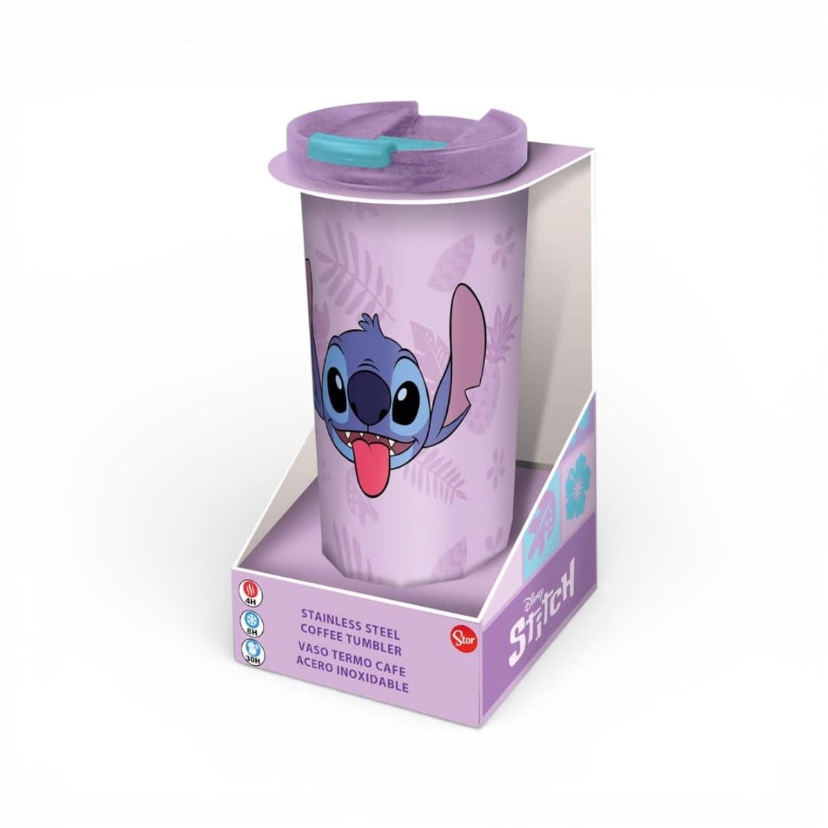 Disney - Lilo & Stitch - Roestvrijstalen Reisbeker - Stitch Palms - Stor