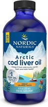 Nordic Naturals - Arctische levertraan - Omega-3 - 1060 mg - Sinaasappelsmaak - per Fles 237 ml Vis olie - Voedingssupplementen