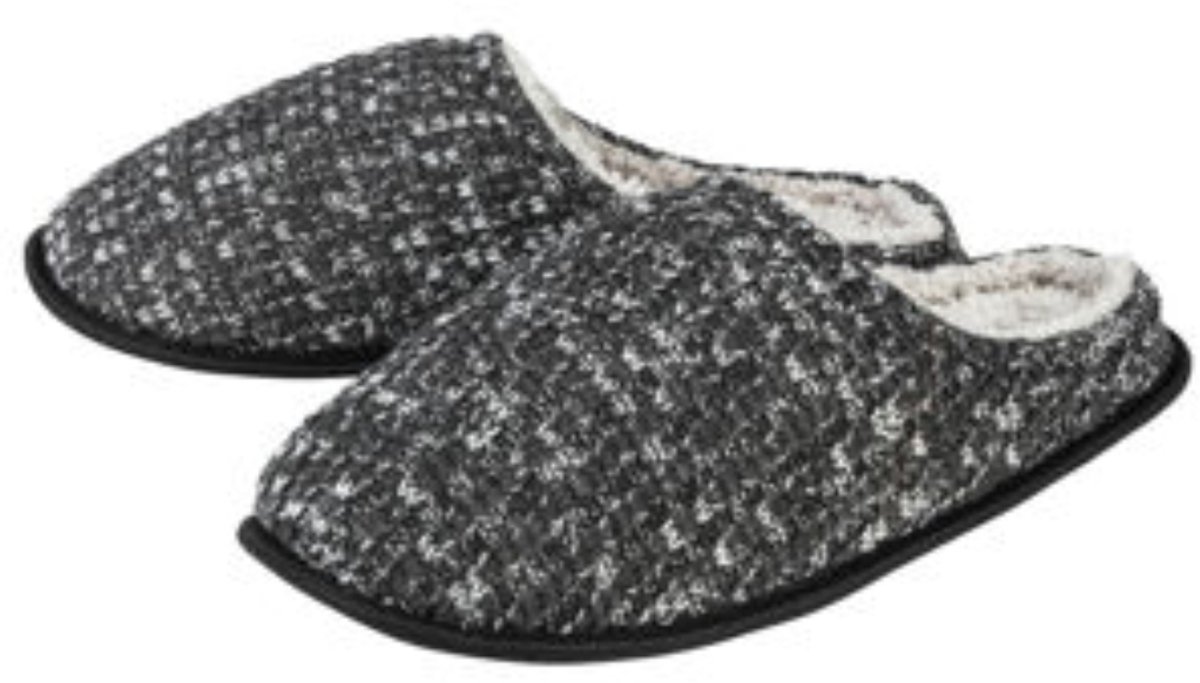 Livergy Heren Slippers Grijs Zwart 44 / 45