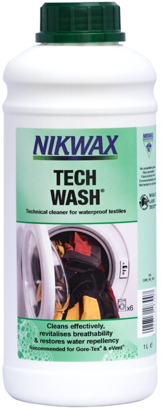 Nikwax Tech Wash - wasmiddel voor waterafstotend materiaal - 1 liter