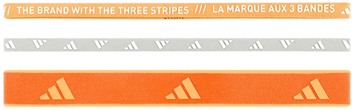 Adidas Multiple Width Training Hoofdband 3 Eenheden cm Man Vrouw Oranje