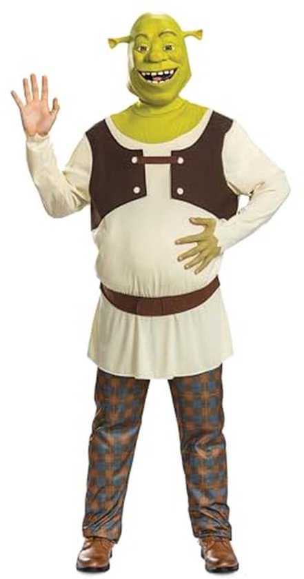 Plus Size Shrek Kostuum voor Mannen