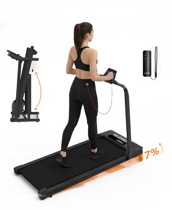 Hozard Loopband Inklapbaar met 7% Helling - Walking Pad voor - Hozard® - €149,00