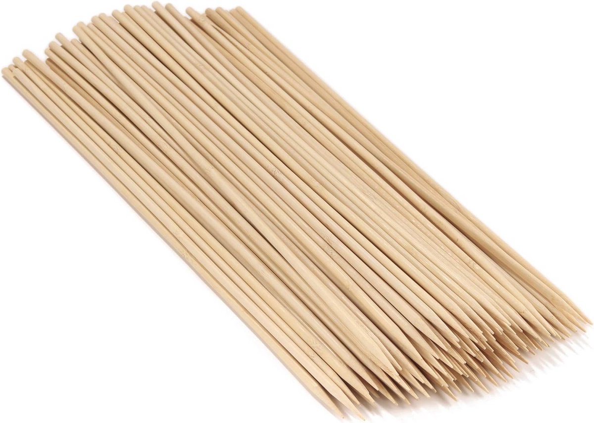 Bamboe Kebab Saté Spiesjes - 10 Inch, 300 Stuks voor BBQ en Feestdagen