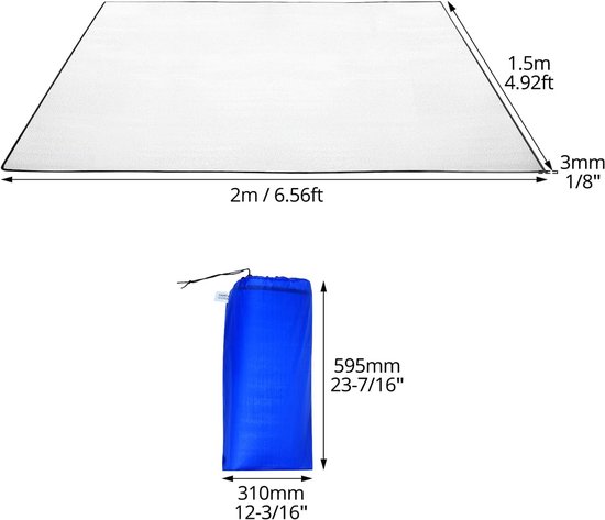 Famanu – Verdikte aluminium isolatie slaapmat opvouwbaar voor camping en outdoor — afbeelding 2