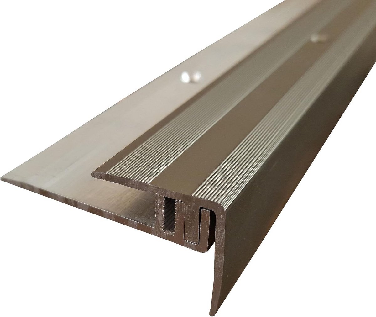 Profielsysteem voor parket en laminaatvloeren, 7-16 mm, trapprofiel, 100 cm, diverse kleur