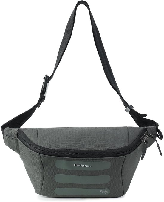 Hedgren VISIT sac banane avec protection RFID – Porté taille ou bandoulière – Déperlant – Matières recyclées - Black Ink