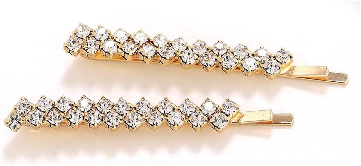 Kristallen Haarspelden met Strass - Elegante Haaraccessoires voor Meisjes en Dames