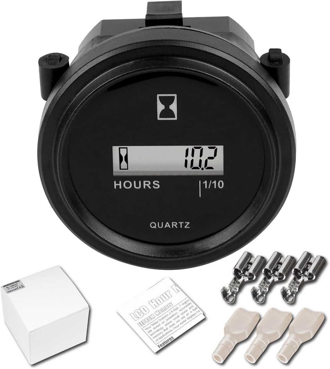 Uur Meter Ronde LCD Met Quartz Technologie voor DC 4.5-90V Toepassingen