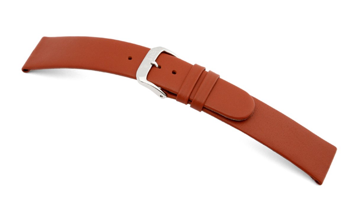 Lederband Merano 24mm cognac glad XL