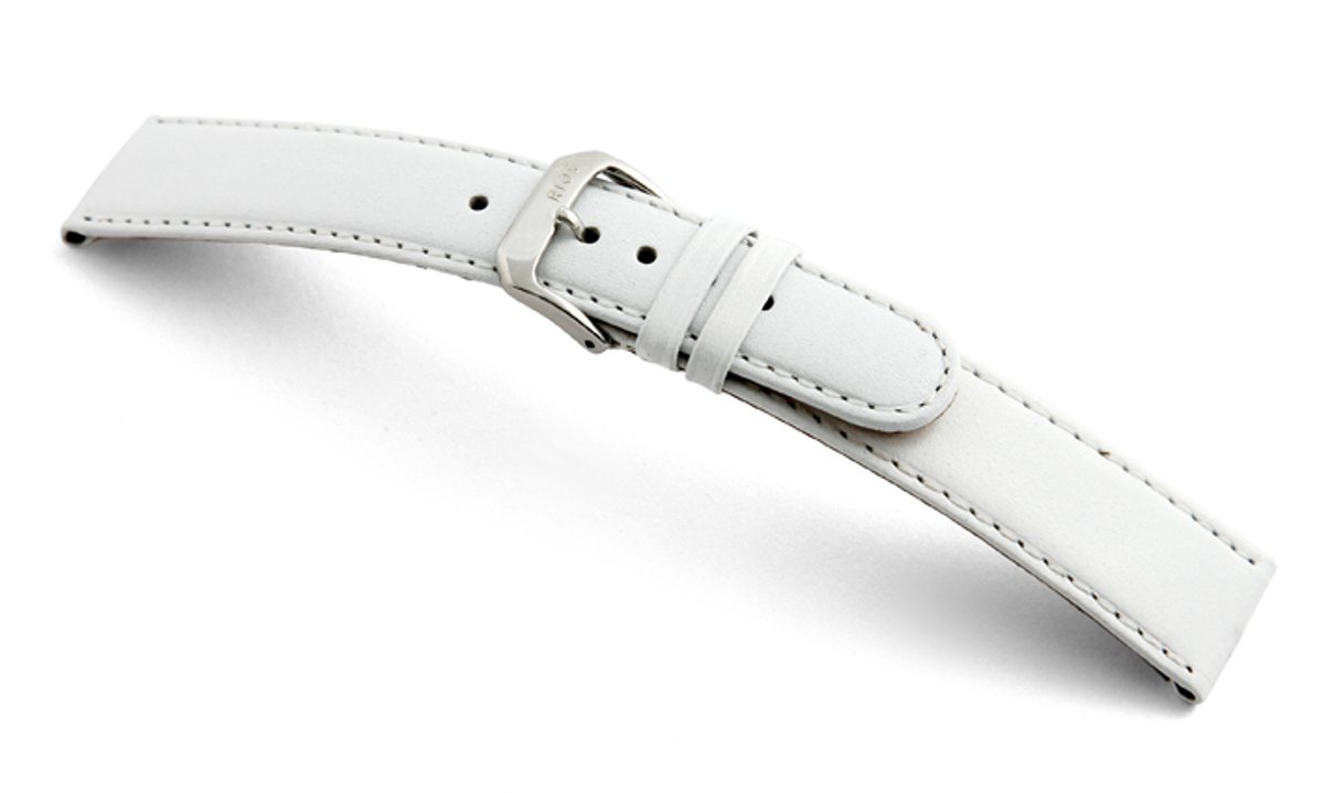 Lederband Phoenix 18mm wit glad