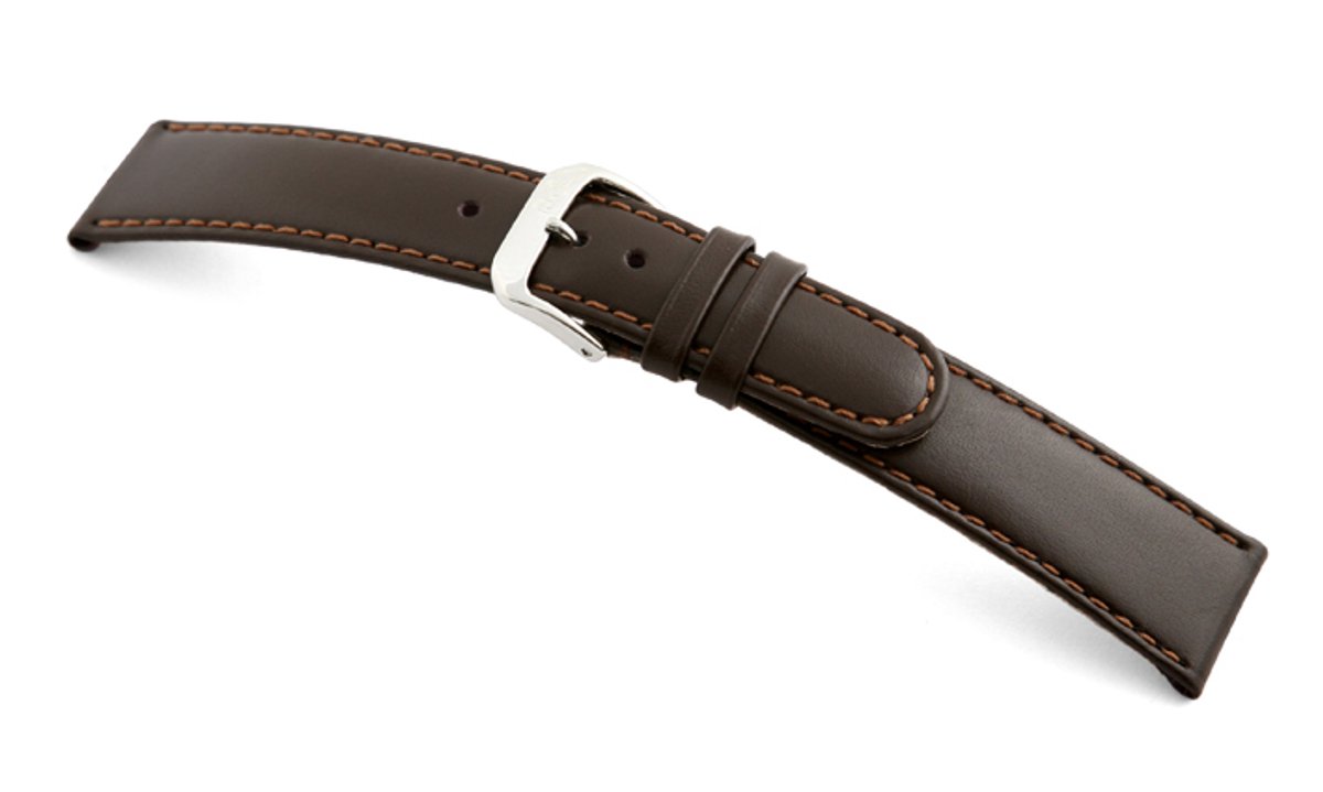 Lederband Phoenix 20mm mokka glad