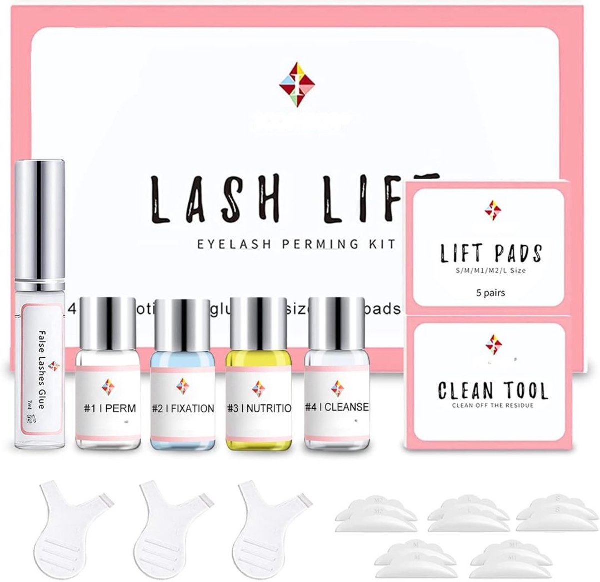 SCH® Wimperlifting set - Wimperlift - Wimpers - Roze- 25cm x 15cm x 10cm