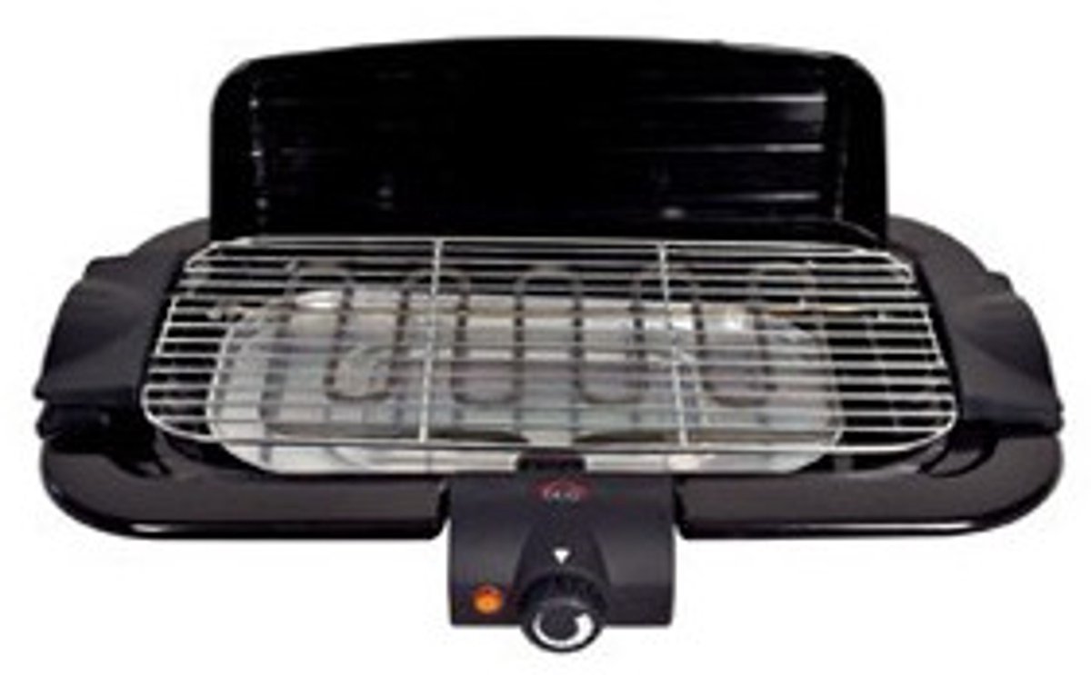 DCG Eltronic BQS2496 buitenbarbecue & grill Electrisch Zwart 2000 W