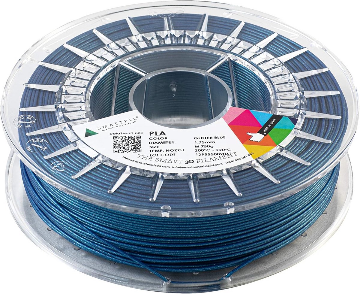 Glitter PLA Filament voor 3D-printen - 750g - Blauw - 1.75mm