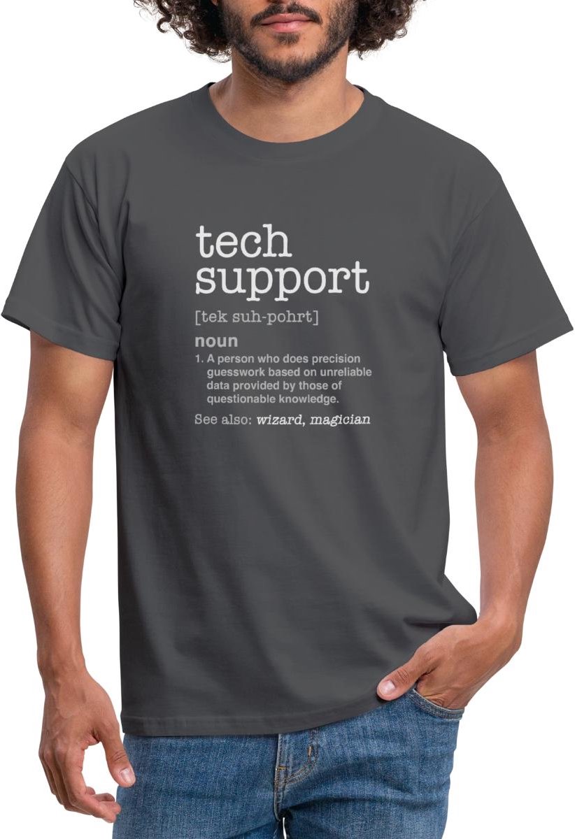 Tech Support Definitie T-Shirt Heren