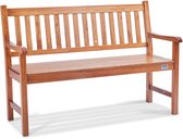 Tuinbank 127cm hout parkterras parkbank 3 zits - Houten Tuinbank 127cm