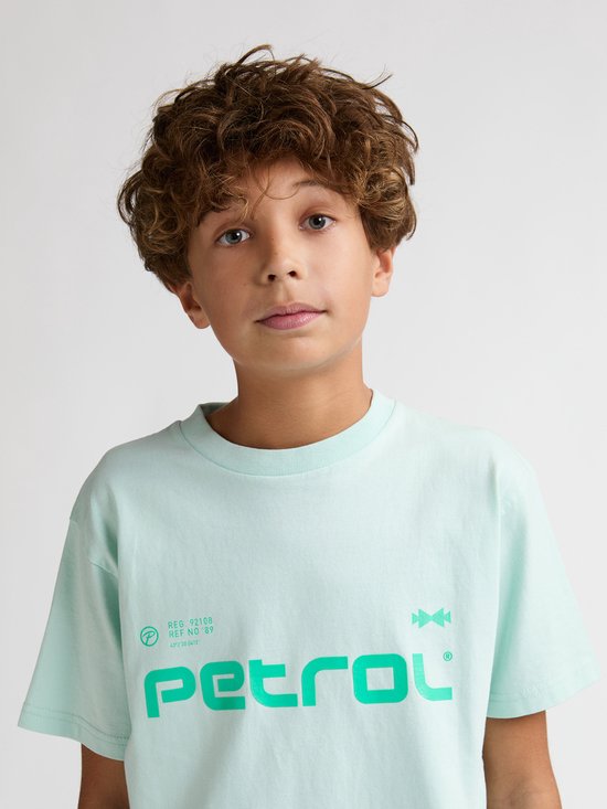 Petrol Industries - Jongens T-shirt met rugprint Viento - Groen - Maat 164