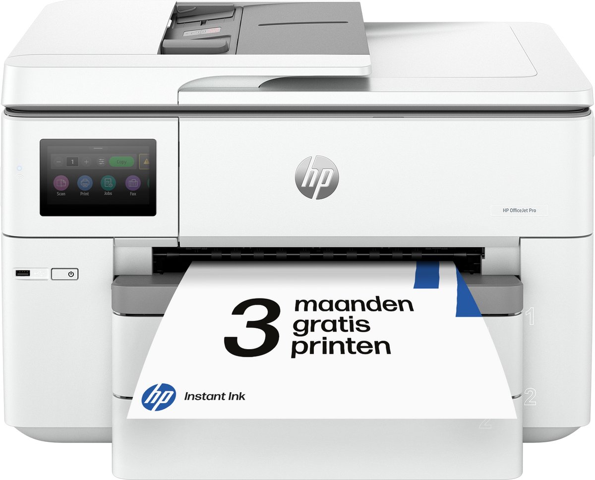 Bol.com HP OfficeJet Pro 9730e - All-in-One Inkjetprinter - Geschikt voor Instant Ink - Cement aanbieding
