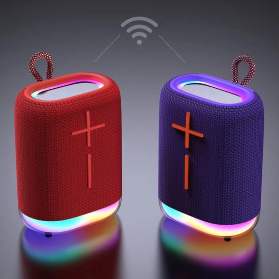 Draagbare Bluetooth 5.3 speaker met RGB-verlichting van Merkloos — afbeelding 4