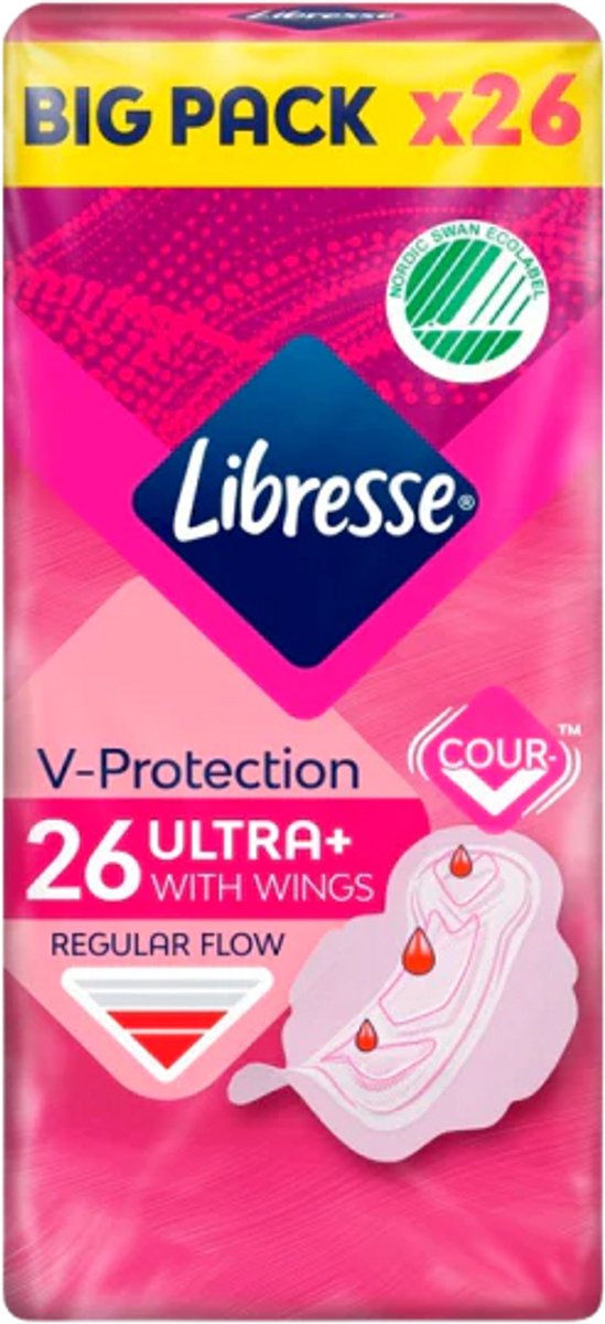 Libresse V-Protection Ultra met vleugels - 26 stuks